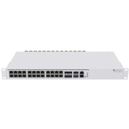 MikroTik Cloud Router Switch CRS326-4C+20G+2Q+RM 650MHz, 2x 40 QSFP+, 20x 2,5 GbE, 4x 2,5 GbE/10 SFP+, L6, 2x PSU,1U