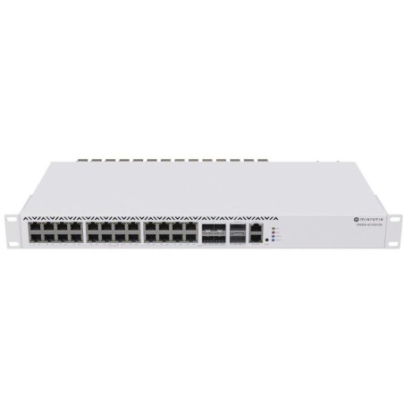 MikroTik Cloud Router Switch CRS326-4C+20G+2Q+RM 650MHz, 2x 40 QSFP+, 20x 2,5 GbE, 4x 2,5 GbE/10 SFP+, L6, 2x PSU,1U