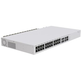 MikroTik Cloud Router Switch CRS326-4C+20G+2Q+RM 650MHz, 2x 40 QSFP+, 20x 2,5 GbE, 4x 2,5 GbE/10 SFP+, L6, 2x PSU,1U