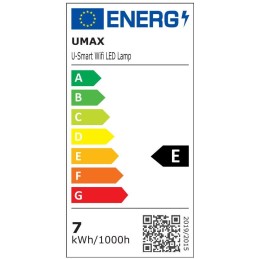 UMAX chytrá stolní LED lampa U-Smart Wifi LED Lamp/ Wi-Fi/ 7W/ RGB/ iOS + Android/ čeština/ bílá