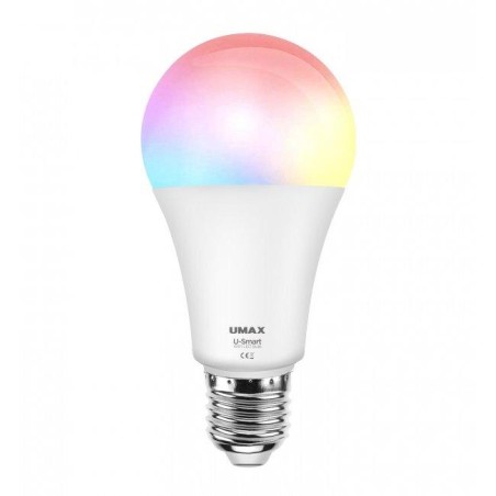 UMAX chytrá LED žárovka U-Smart Wifi Bulb/ Wi-Fi/ E27/ 8W/ 110-250V/ čeština/ RGB/ stmívatelná
