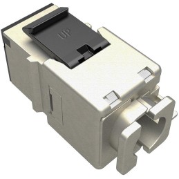 Solarix keystone c5e STP RJ45 černý pro kleště  SXKJ-5E-STP-BK-NA - multipack 24ks