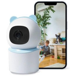 IMMAX NEO LITE SMART Security vnitřní kamera BABY, 355° 50°, P/T, Wi-Fi, 4MP, modrá, TUYA