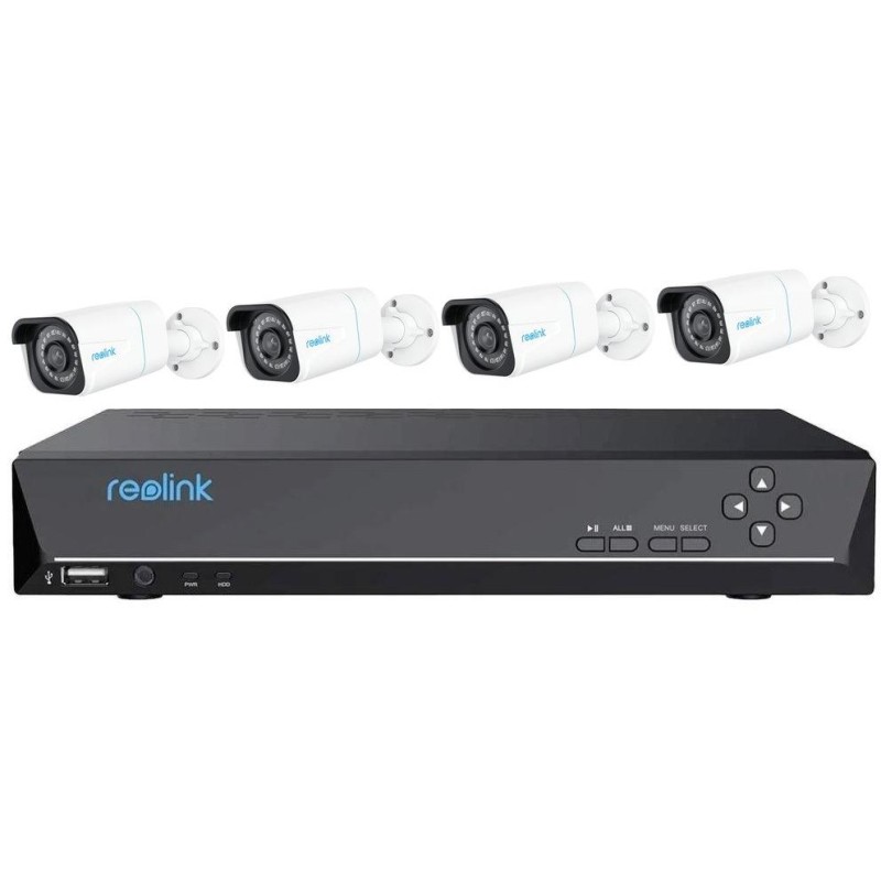 Reolink NVS8-8MB4 set videorekordér a 4ks IP kamera P330, 8x PoE, včetně 2TB HDD ( max. 2x 6TB ), VGA, HDMI, IP kamery 8