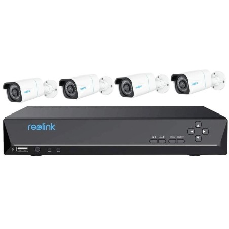 Reolink NVS8-8MB4 set videorekordér a 4ks IP kamera P330, 8x PoE, včetně 2TB HDD ( max. 2x 6TB ), VGA, HDMI, IP kamery 8