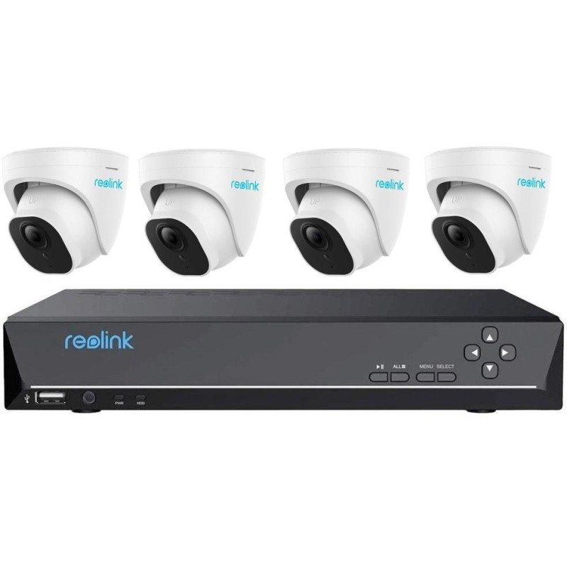 Reolink NVS8-8MD4 set videorekordér a 4ks IP kamera P334, 8x PoE, včetně 2TB HDD ( max. 2x 6TB ), VGA, HDMI, IP kamery 8