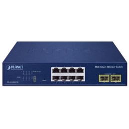 Planet GS-2210-8T2S WEBsmart L2 switch, 8x1Gb, 2x1Gb SFP, QoS