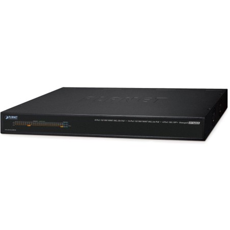 Planet AVS-4210-24HP4X managed AV switch, 24x1Gb, 4x10Gb SFP+, 16x PoE 802.3at + 8x PoE 802.3bt 450W, 0~50°C , QoS