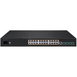 Planet AVS-4210-24HP4X managed AV switch, 24x1Gb, 4x10Gb SFP+, 16x PoE 802.3at + 8x PoE 802.3bt 450W, 0~50°C , QoS