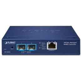Planet XT-925A průmyslový konvertor, 1x10GBase-T - 2x10GBase-X SFP+, 0~50°C, DIN