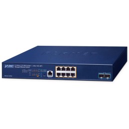 Planet MGS-6311-8P2X L3 switch, 8x2.5Gb, 2x10Gb SFP+, 8x PoE 802.3at 150W, 0~50°C , QoS