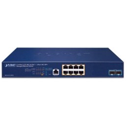 Planet MGS-6311-8P2X L3 switch, 8x2.5Gb, 2x10Gb SFP+, 8x PoE 802.3at 150W, 0~50°C , QoS