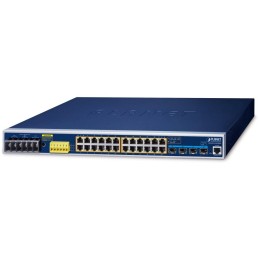 Planet IGS-6325-24UP4X průmyslový L3 switch, 24x1Gb, 4x10Gb SFP+, 24x PoE 802.3bt 720W, -40~75°C, dual 48-54VDC, IP30