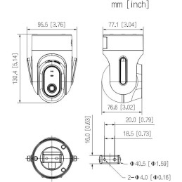 DAHUA IP kamera H4C/ vnitřní/ Wi-Fi/ 4Mpix/ objektiv 4mm/ H.265/ IR až 15m/ CZ app