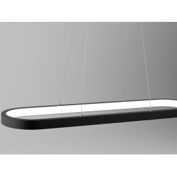 IMMAX NEO HIPODROMO SMART závěsné svítidlo 120x30cm 42W černé Zigbee 3.0, TUYA