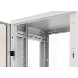 Triton 19' rozvaděč stojanový 45U/600x600, skleněné dveře, šedá