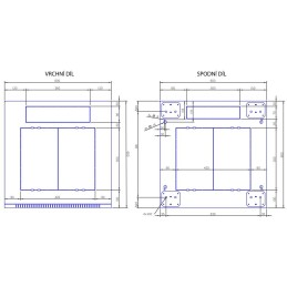 Triton 19' rozvaděč stojanový 18U/600x600 plechové dveře, šedá
