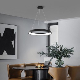 IMMAX NEO LIMITADO SMART závěsné svítidlo 60cm 39W černé, TUYA