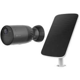 EZVIZ set IP kamera BC1C 4K/ bullet/ Wi-Fi/ 8Mpix/ krytí IP65/ objektiv 2,8mm/ H.265/ IR ž 15 m/ černá + solární panel F