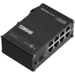 Teltonika TSW040 průmyslový nemanažovaný switch, 8x PoE+ 10/100, bez zdroje