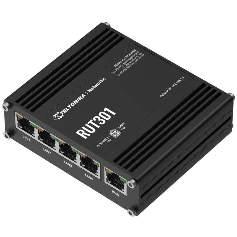Teltonika RUT301 průmyslový router, 5x Eth 10/100, USB 2.0