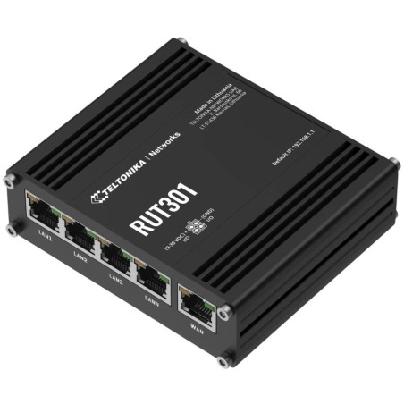 Teltonika RUT301 průmyslový router, 5x Eth 10/100, USB 2.0