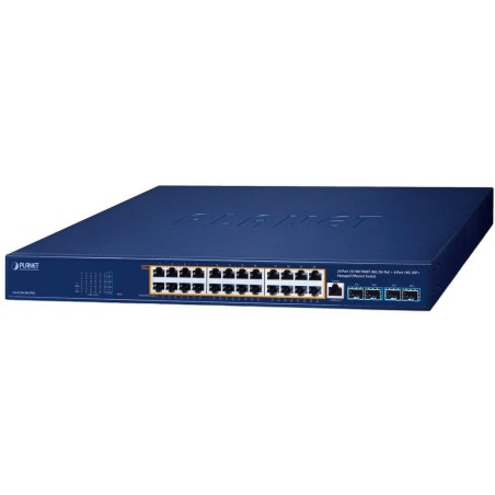 Planet GS-4210-24UP4X L2/L4 switch, 24x1Gb, 4x10Gb SFP+, 24x PoE++ 802.3bt 720W, NMS, QoS