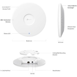TP-Link EAP772 Omada BE9300 stropní AP Tri-Band Wi-Fi 7, 574Mbps 2.4 GHz + 2880 Mbps 5 GHz+ 5760 Mbps 6 GHz, 1x 2.5GLAN