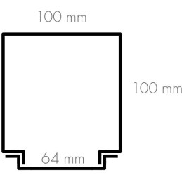 Solarix vertikální vyvazovací žlab 45U kovový s krytem, BK, VVZ-K-45-B