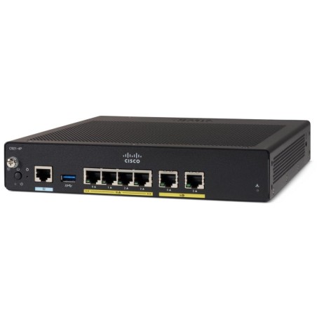 Cisco C921-4P Router Gigabit Ethernet security router with internal power supply
