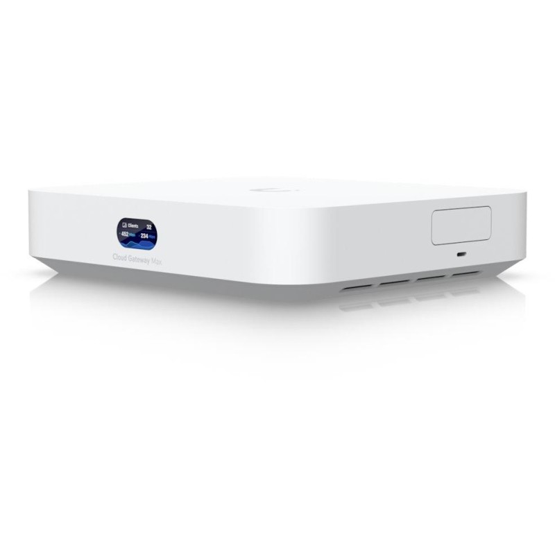 Ubiquiti UniFi Cloud Gateway Max - Router, Full UniFi OS, IDS/IPS, 5x 2.5GbE, 512 GB NVMe SSD