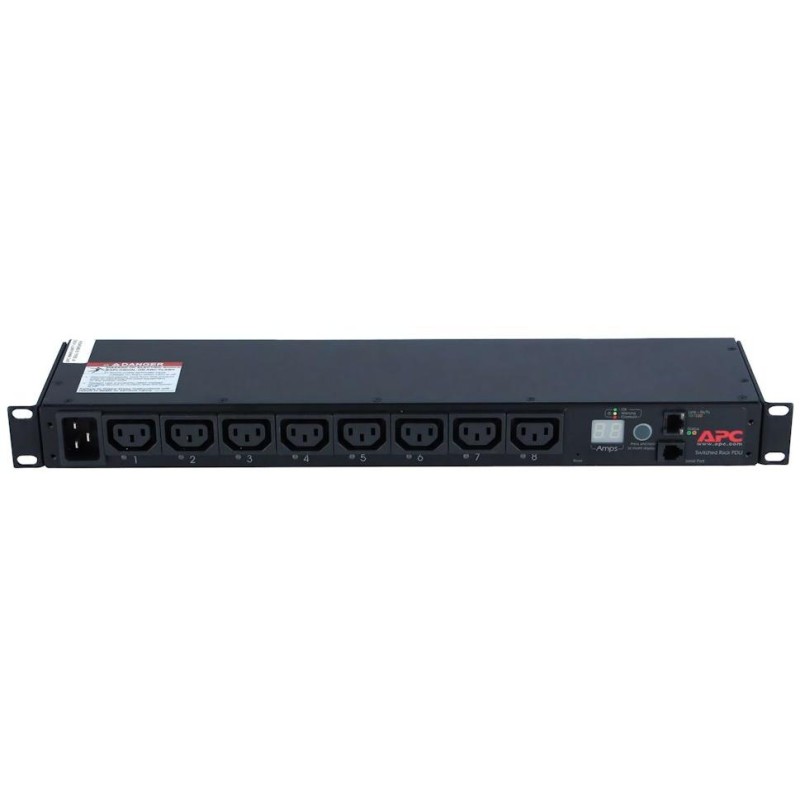 APC Rack PDU, Switched, 1U, 16A, 208/230V, (8)C13, IEC-320 C20 2.5 m