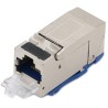 XtendLan Keystone jack RJ45, zaklapávací, CAT6A, TT STP, instalace bez nástrojů