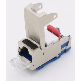 XtendLan Keystone jack RJ45, zaklapávací, CAT6A, TT STP, instalace bez nástrojů