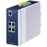 Planet TSN-5225-4T industrial L2+ Managed TSN switch, 4x1Gb, 1x RJ45-to-RS232, dual 9-48VDC, -40~75°C, IP30