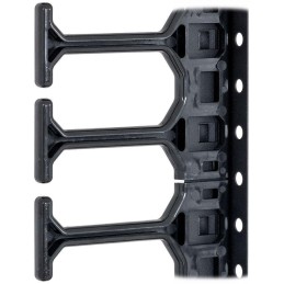 Triton Vyvazovací hřeben, jednořadý pro rozvaděč výšky 42U (1681 mm), výška trnu 75 mm,  černý