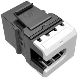 Solarix multipack (24ks) keystone c5e UTP RJ45 černý pro kleště SXKJ-NA-BU SXKJ-5E-UTP-BK-NA