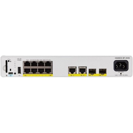Cisco Catalyst C9200CX Compact Switch 8 port PoE+, 240W, Essentials