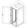 Szafa rack Triton 19' 22U/800x1000, czarna
