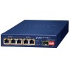 Planet BSP-115HP-5A Hybrid PoE solar switch, 5x 1Gb, 1x SFP, 1x PoE++ 802.3bt, 2x 802.3at, 2x at/passive, -20~65°C