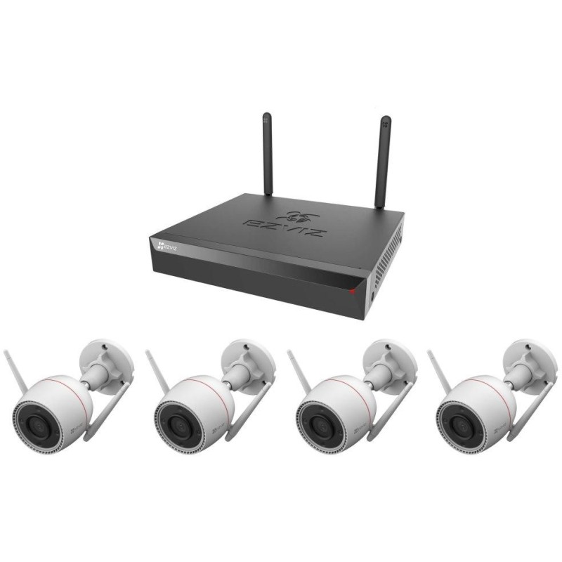 EZVIZ H3C 2K+ Wi-Fi KIT/ bullet/ 4Mpix/ 1x NVR CS-X5S-R100-8W/ 4x IP kamera H3C 2K+/ HDMI/ VGA/ Wi-Fi/ LAN
