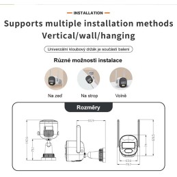 TRX Innotronik ITY-B10 Bezpečnostní Venkovní wi-fi IP kamera s vysokým rozlišením 5.0MPix