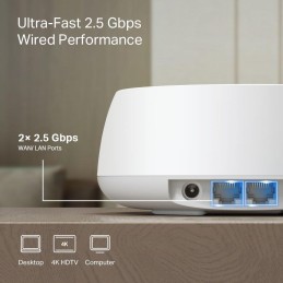 TP-Link Deco BE25 Mesh systém BE3600, WiFi 7, 688MBps na 2,4GHz, 2880Mbps na 5GHz, 2x 2,5GLAN, 2ks v balení