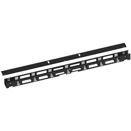 SOLARIX Vertikální vyvazovací žlab 42U kovový s krytem, BK, VVZ-K-42-B