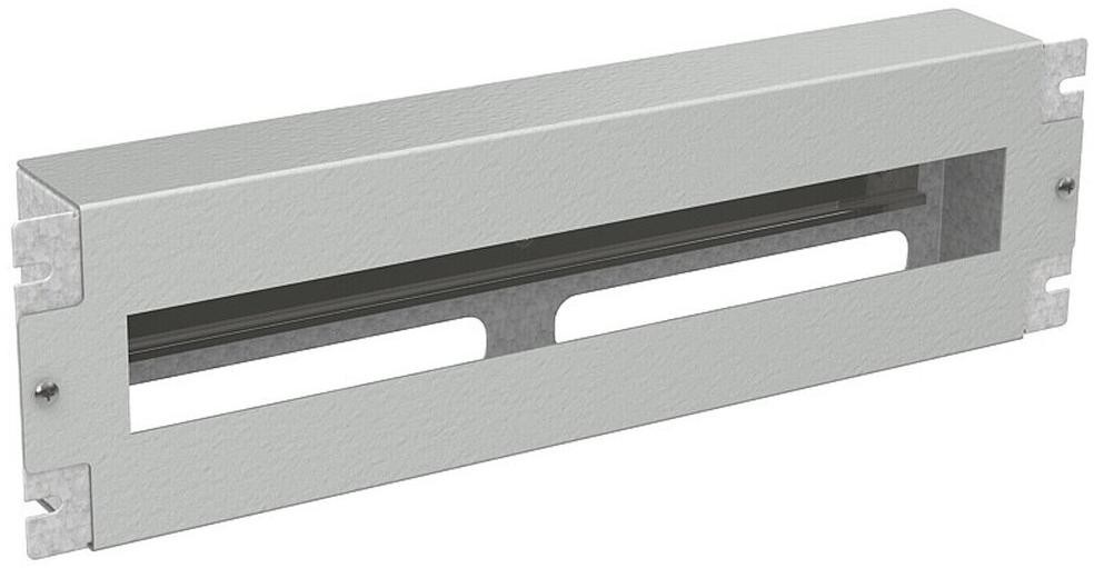 SOLARIX Inštalačný panel 3U s DIN lištou do 19" rozvádzača, RAL 7035, RAIL-3U-DIN