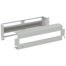 SOLARIX Instalační panel 3U s DIN lištou do 19" rozvaděče, RAL 7035, RAIL-3U-DIN