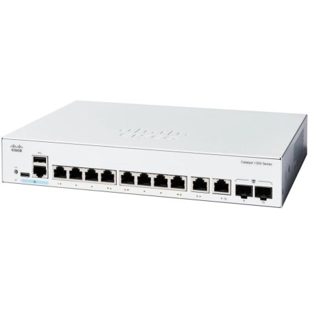 Cisco Catalyst switch C1300-8T-E-2G   8xGbE,2xGbE/SFP combo,fanless