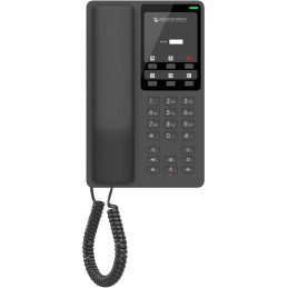 Grandstream GHP621   hotelový VoIP telefon, 2 linky, 2 SIP účty, PoE, 1x RJ45, HD Audio, 3 cestná konference, černý