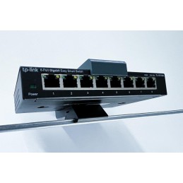 TP-LINK Držák na DIN lištu D-TPDIN158, pro SG108xx, SF1006P, ER605, RP108GE, šedý