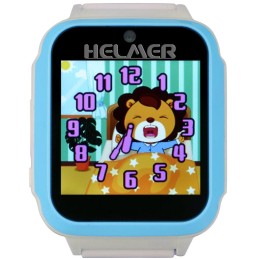 HELMER dětské chytré hodinky KW 801/ 1.54" TFT/ dotykový display/ foto/ video/ 6 her/ micro SD/ čeština/ modro-bílé
